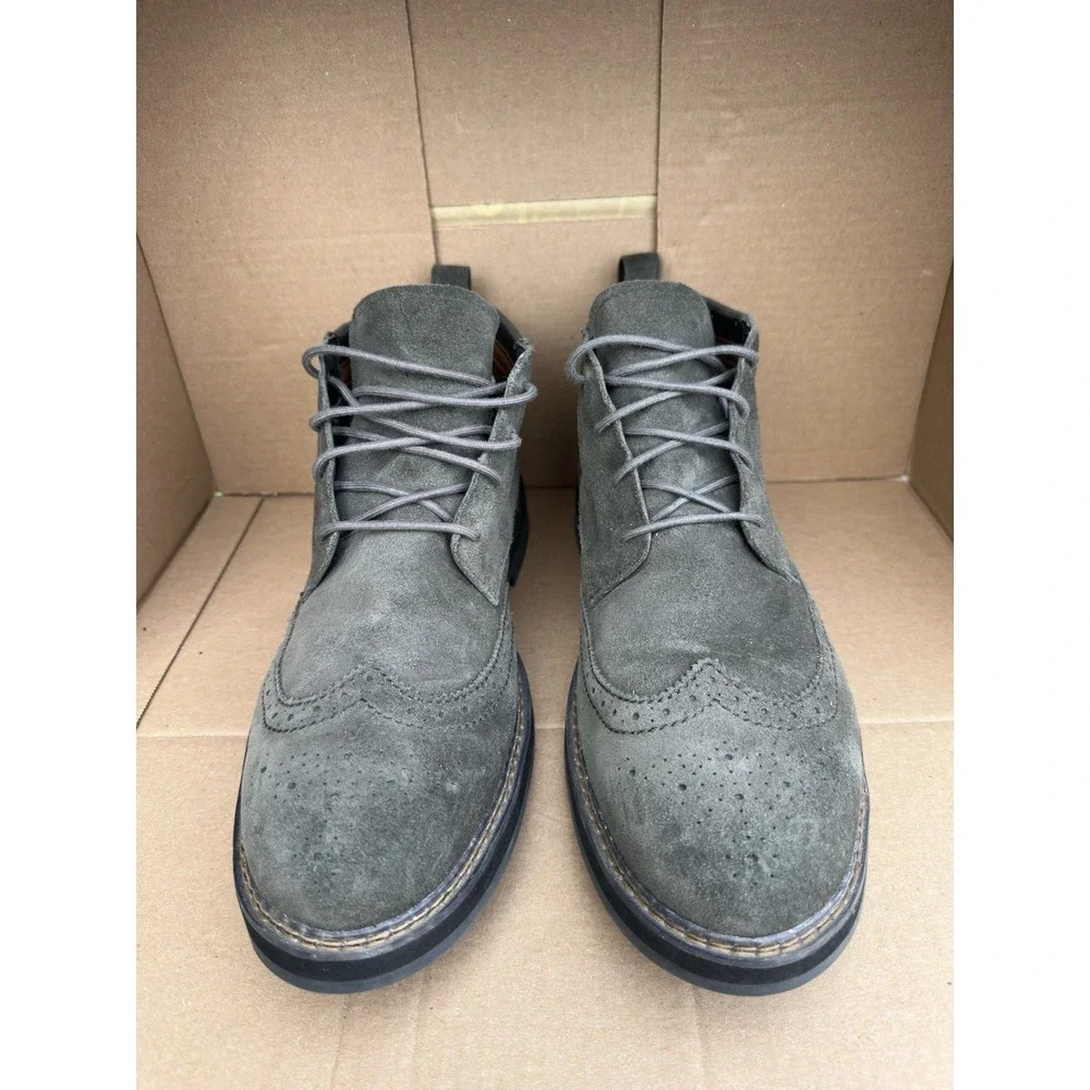 Timberland Squall Canyon Wingtip Chukka Boots Gray Suede Men's Size 12 Rugged
